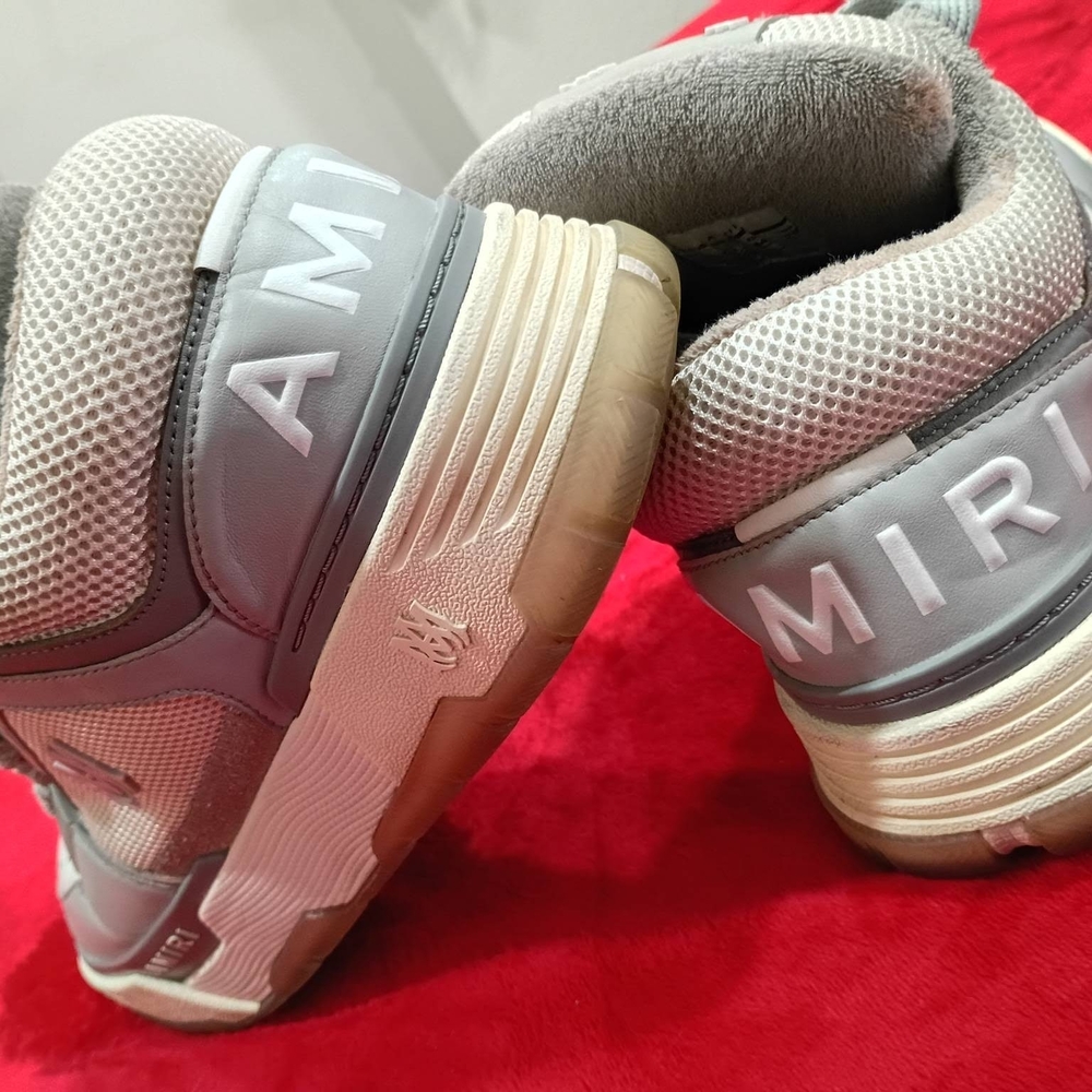 AMIRI Kids Sneakers in Gray and Cream